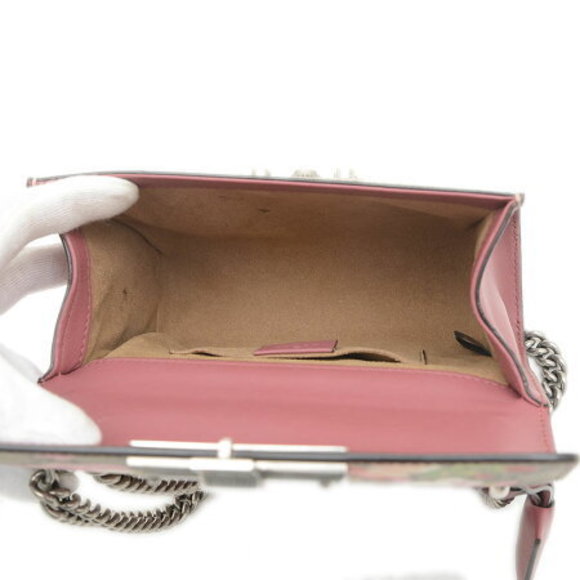 Gucci GG Blooms Padlock Shoulder Bag Supreme Canvas - Picture 5 of 7